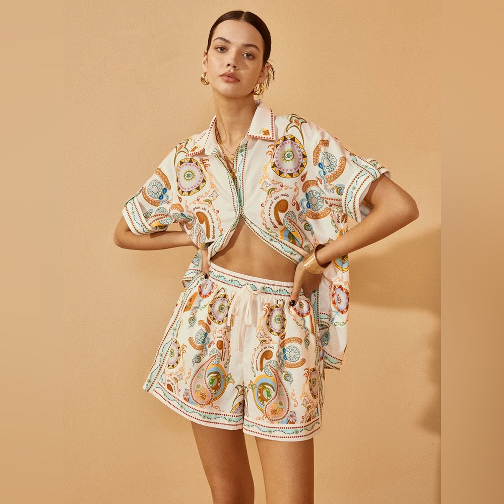 Commense Colorful Print Short Set small NWT | Matching Outfit